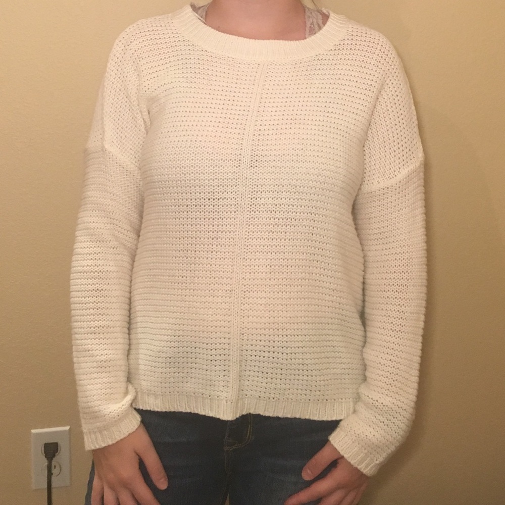 White Knit Sweater